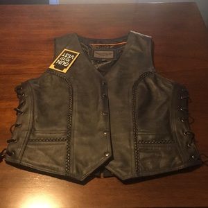 Leather vest